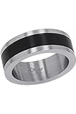 QS by s.Oliver Anillo Anillos de acero inoxidable para hombres, , viene en caja de regalo de joyería, 2015077