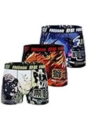 Freegun Boxer Homme Japanime, Calzoncillos bóxer Transpirables y ultrasuaves para Hombre (Juego de 3), Talla XL