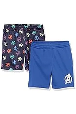 Amazon Disney | Marvel | Star Wars Pantalones Cortos de Malla para Baloncesto Niño, Pack de 2, , 11-12 años