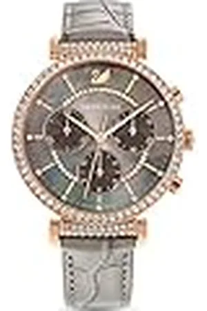 Swarovski Reloj Passage Chrono, Correa de Piel, , Pvd Tono Oro Rosa