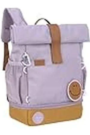 LÄSSIG LÄSSIG mochila para guardería mochila infantil Rolltop con correa para el pecho repelente al agua, 11 litros/Mini Rolltop Backpack lilac