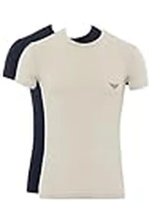Emporio Armani Soft Touch Bamboo Viscose 2-Pack Crew Neck T-Shirt Hombre, , XL