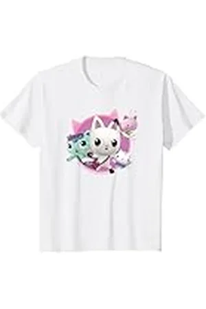 Gabbys Dollhouse Niños Group Cats Camiseta