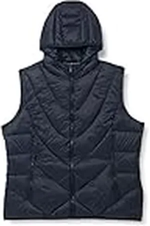 CMP Chaleco mujer con capucha fija, Azul negro, S