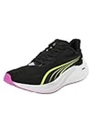 PUMA Electrify Nitro 4 WN, Zapatillas para Correr de Carretera Mujer, Black-Yellow Alert, 37.5 EU