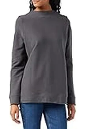 FM London Sudadera casual para mujer |Jerséis para mujer suaves en negro, azul marino y gris | Jerséis de manga larga para mujer | Jersey holgado para mujer | Sudadera para mujer