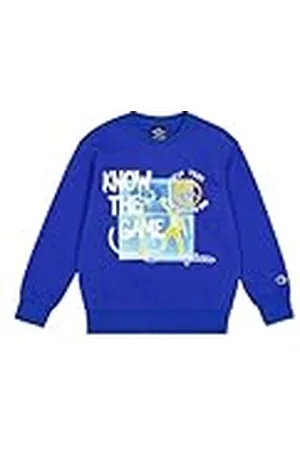 Champion Legacy Play with Graphics B (306909) -Ultra-Light Soft Compact Polyfleece Crewneck Sudadera, , 13-14 años para Niños