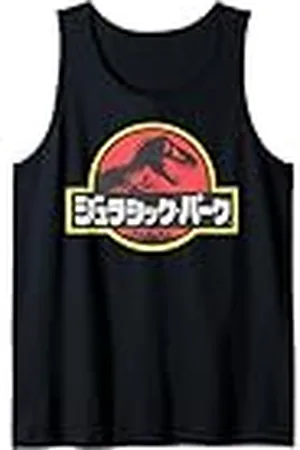 Jurassic Park Logotipo de Kanji Fade de Camiseta sin Mangas