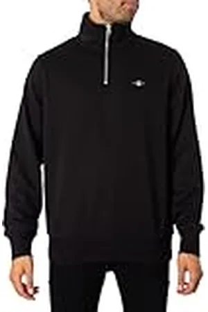GANT Reg Shield Half Zip Sweat Logotipo de Manga Larga con Cremallera Corta, , 4XL para Hombre
