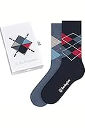Burlington Basic Gift Box W So algodón estampados 2 pares, Calcetines Mujer, , 36-41