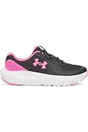 Under Armour UA GGS Surge 4, Zapatillas para Correr Niñas, Anthracite/Aero Pink/Aero Pink, 23.5
