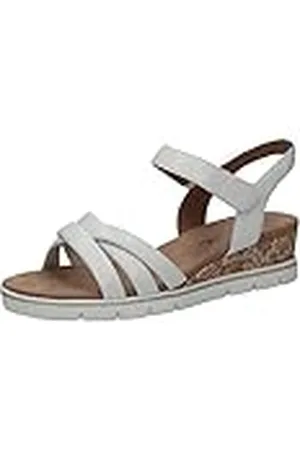Caprice 9-9-28709-20, Sandalias planas Mujer, Blanco (White Softnap), 39 EU