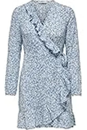 ONLY Onlcarly L/S Wrap Short Dress Noos Wvn, Vestido Mujer, , 42
