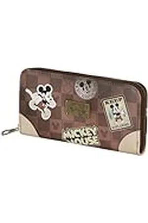 Disney Mickey Mouse Journey-Billetero Essential, Marrón, 19 x 10 cm