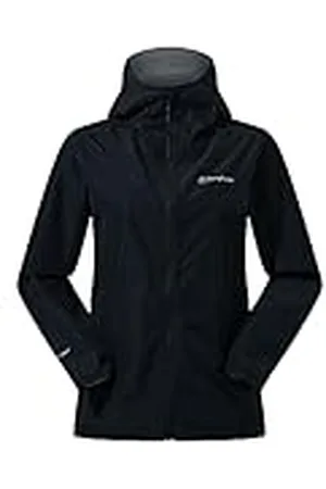 Berghaus Deluge Pro 3.0 Waterproof Chaqueta para Mujer, Negro azabache, 38