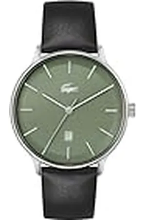 Lacoste Reloj Analógico de Cuarzo para Hombre Colección Club con Correa de Cuero Verde - 2011225