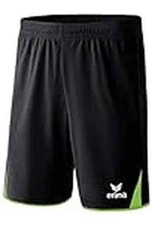 Erima Classic 5 Cubos Pantalón Corto, Unisex niños, Negro/Green, XS