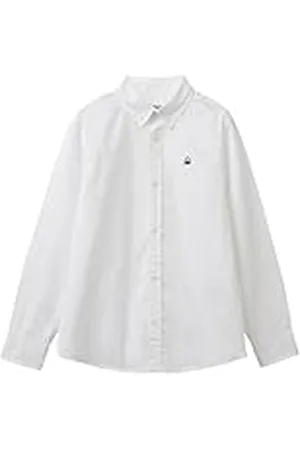 Benetton Camisa 54azcq00r, Color Blanco, 150 cm para Niños