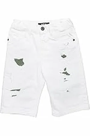 Replay Sb9521 Thad Short Aged Pantalones Cortos de Jean, Blanco óptico 001, 14 años para Niños