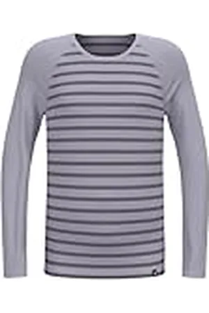 Odlo Ropa Interior térmica para niños Active Warm Stripes I Ropa Interior Deportiva Niñas Niños I Camiseta térmica de Manga Larga