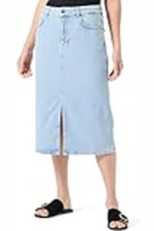 Object Objellen MW Midi Denim Skirt Noos Falda, , M para Mujer