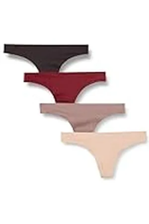 Amazon Tanga sin Costuras con Elástico y Uniones Mujer, Pack de 4, , 40