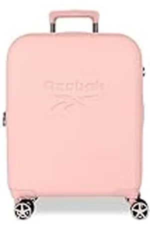 Reebok Franklin Maleta de Cabina Rosa 40x55x20 cms Rígida ABS Cierre TSA 37L 2,78 kgs 4 Ruedas Dobles Equipaje Mano by Joumma Bags