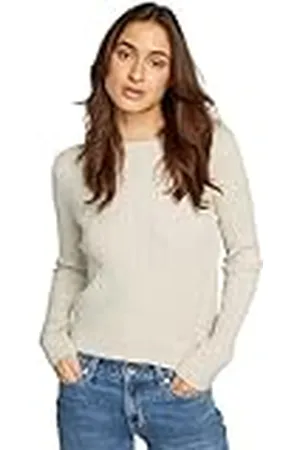 Tommy Hilfiger Jersey Mujer Cable Essential Sweater Trenzado, Marfil (Ancient White Melange), XL