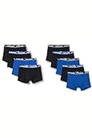 Head Boxer, Negro/Azul, S (Pack de 9) para Hombre