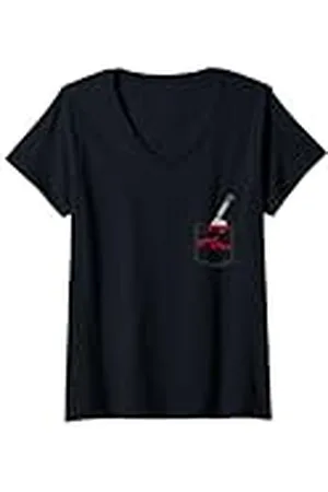 Chucky Mujer Good Guys Bloody Faux Pocket Camiseta Cuello V