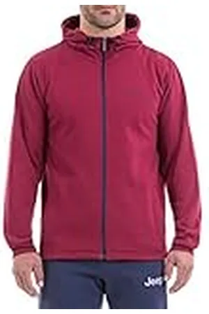 Jeep Invernale con Cappuccio E Zip con Slogan Petto E Logo Stampato Sul Fianco Destro per Camiseta, Hombre, , S