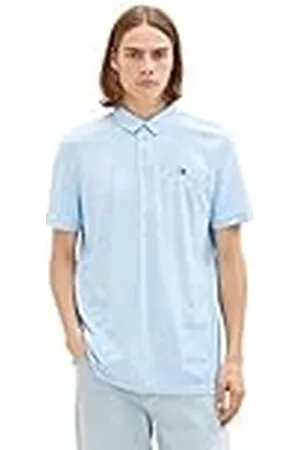 TOM TAILOR TOM TAILOR Polo vaquero de hombre con estampado all over confeccionado en algodón, , XXXL