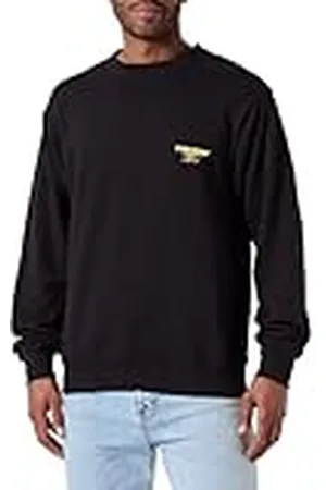 JACK & JONES Jorbora Branding Sweat Crew Neck Blk Sudadera, , S para Hombre