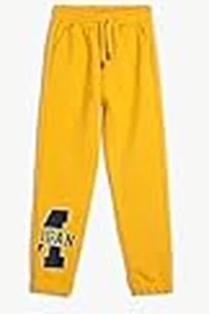 Koton Jogger Sweatpants Printed Detail Pocket Drawstring Brushed Interior Pantalones de chándal, , 9-10 años para Niños