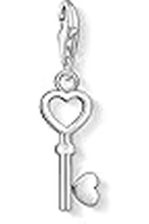 Thomas Sabo Charm Club Colgante charm para mujer en forma de llave con corazón, de ley 925, 0888-001-12