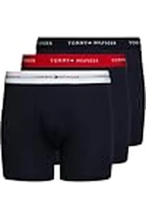 Tommy Hilfiger Hombre Pack de 3 Bóxers Trunks Ropa Interior, Azul (Des Sky/White/Primary Red), S