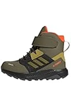 adidas Terrex Trailmaker High Cold.RDY Hiking Shoes, Zapatos de Senderismo, Focus Olive/Pulse Olive/Orange, 37 1/3 EU