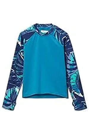 Columbia Camiseta Protección Solar para Niños, Tecnología Omni-Wick, Evaporación Rápida de la Transpiración, Diseño Estampado