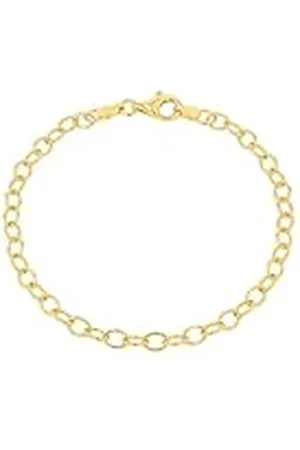 Amor Pulsera de plata de ley 925, 19 cm, dorada, en caja de regalo, 2038574