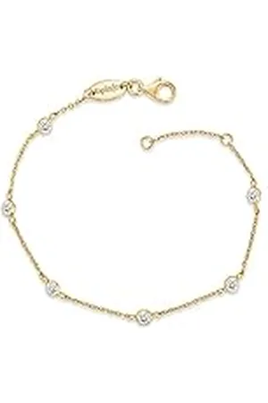 Engelsrufer Moonlight pulsera de mujer plateado Zirconia blanco plata esterlina 925 longitud 16 cm (6,30") + 2 cm (0.79")