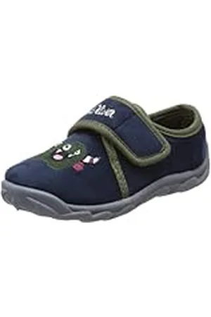 QS by s.Oliver Casual - Pantuflas de material sintético niño, color azul, talla 28