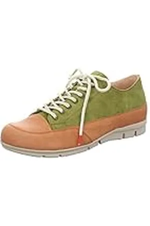 Think! King Chromfrei Gegerbte Nachhaltige Wechselfußbett, Zapatos Planos con Cordones Hombre, 7000 Moos Kombi, 44.5 EU