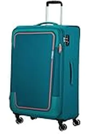 American Tourister Pulsonic - Spinner L, Madura Expandible, 81 cm, 113/122 L, Turquesa (Verde Azulado)