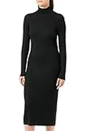 QS by s.Oliver Sales GmbH & Co. KG / Vestido Midi de Punto con Cuello Alto para Mujer, , XXL