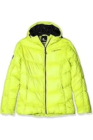 Peak Mountain Ansei - Abrigo de Plumas para Mujer, Mujer, Color Anis, tamaño FR : 2 (Taille Fabricant : 2)
