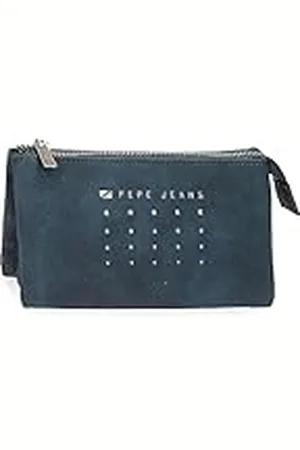 Pepe Jeans Holly Monedero Tres Compartimentos Azul 17,5x9,5x2 cms Piel sintética