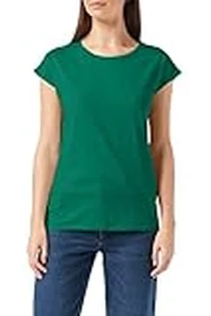 Build Your Brand Ladies Extended Shoulder tee Camiseta, , M para Mujer