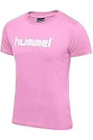 Hummel Camisetas de algodón para mujer con logotipo
