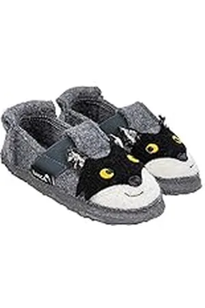 Nanga Racoon, Pantuflas Unisex Niños, Gris (Mittelgrau 65), 26 EU