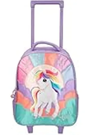 Depesche 12615 Ylvi - Trolley con Ruedas LED Intermitentes, Maleta Infantil con asa telescópica, Aprox. 38 x 30 x 16 cm